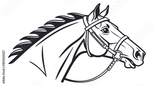 horse head vector