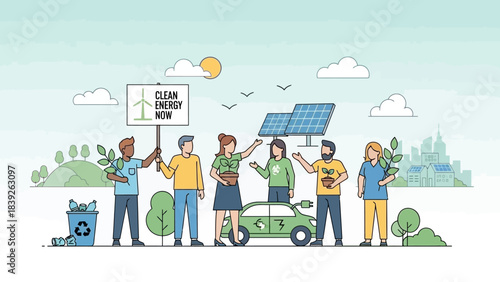 community-driven renewable energy project promoting sustainable practices and