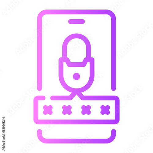 pin code gradient icon
