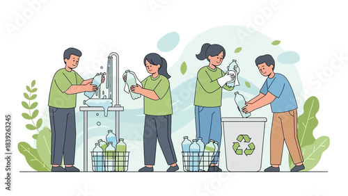 Community Recycling and Environmental Conservation Education in Action