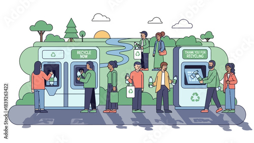 Community Recycling Stations Promoting Sustainable Waste Management Practices