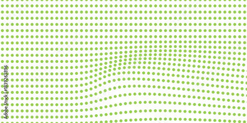 Modern abstract green wave liquid lines background.dots on a whit clean and fresh background,Frequency sound wave lines and technology curve lines,green wave lines frame