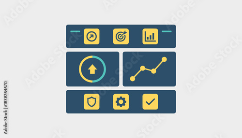 A digital dashboard showcasing key performance indicators KPIs allowing stakeholders to track the success of strategic goals in realtime.