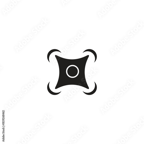 Camera drone technology logo design