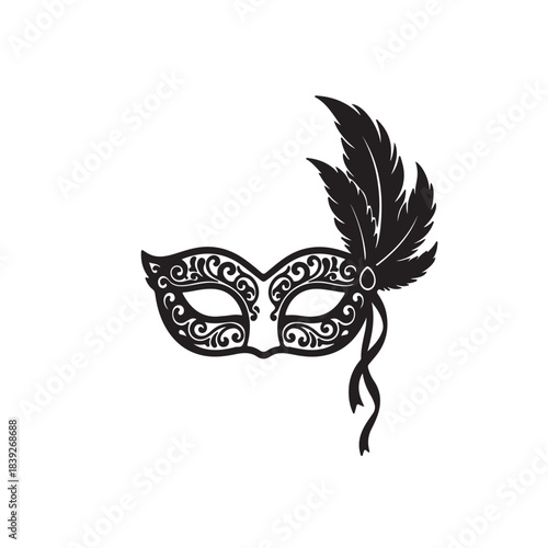Masquerade Party Mask Silhouette