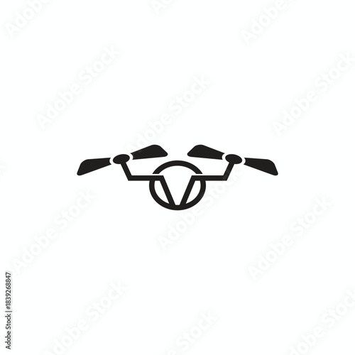 Camera drone technology logo design