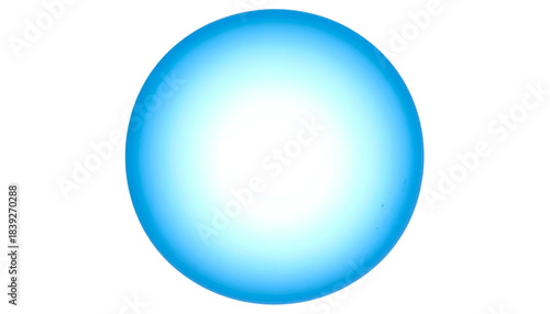 A luminous, ethereal orb glows brightly with an inner light against a stark black background