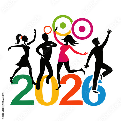 Dancing People Silhouette Vector 2026