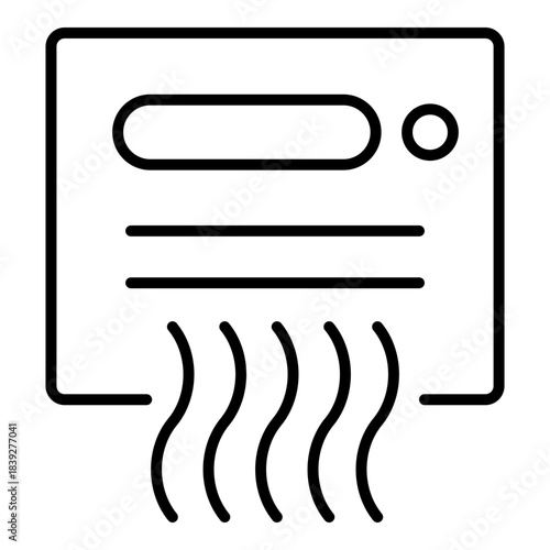 Air Quality Sensor Icon. Vector Line Icon