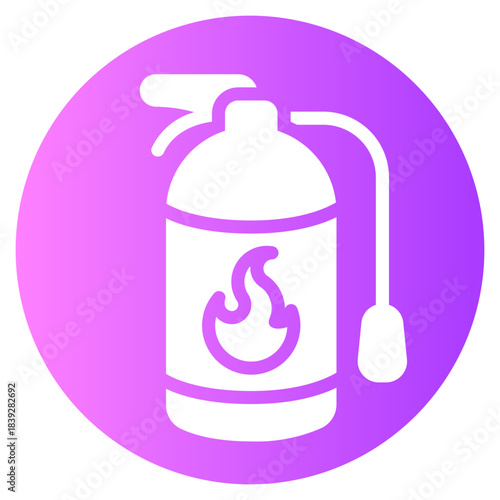 fire extinguisher gradient icon