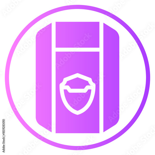 police shield gradient icon