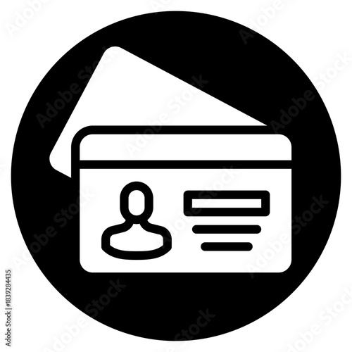 indentity glyph icon