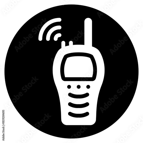 walkie talkie glyph icon