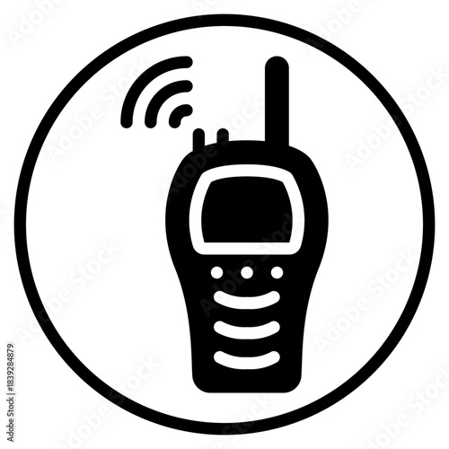 walkie talkie glyph icon
