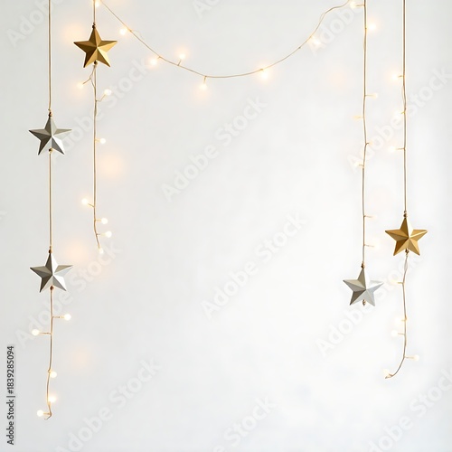 Hanging strings with soft festive glow