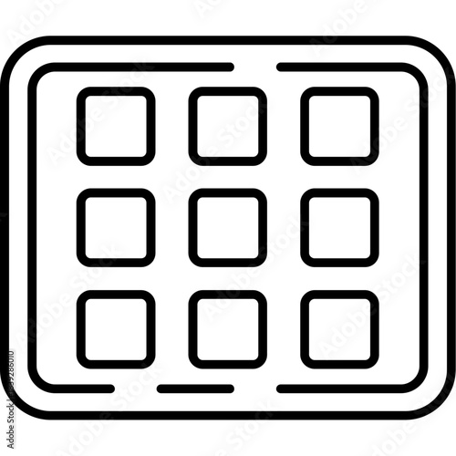 Grid View Outline Icon