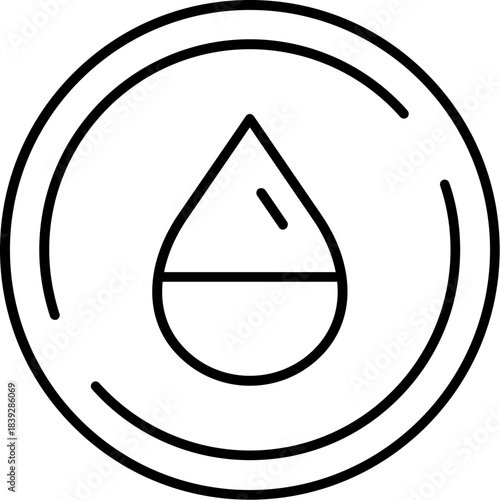 Saturation Outline Icon