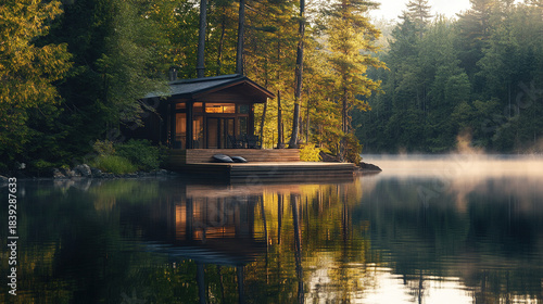 The quiet murmur of the forest and the gentle ripples of the lake create the perfect backdrop for reflection. How do you use this peaceful retreat to reconnect with yourself?