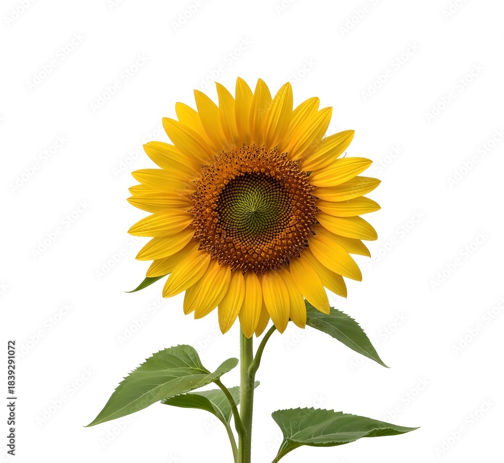 Obraz premium sunflower isolated on white