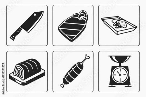 110--meat-shop-symbols-6-icon-set--black-icons-on-