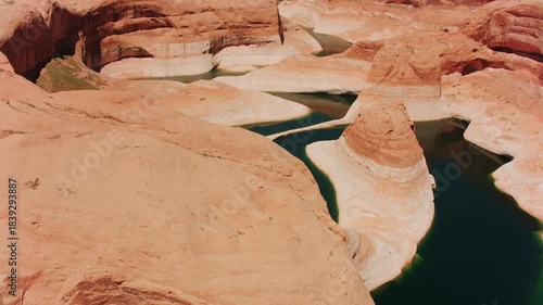 Aerial view of scenic Lake Powell in Utah