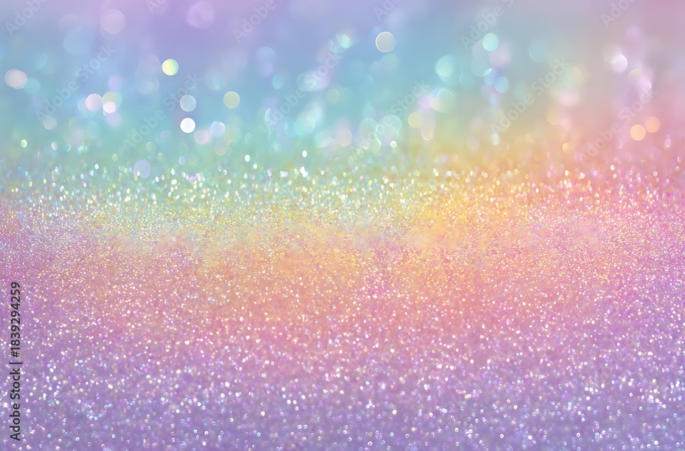 Fototapeta premium Pastel Rainbow Glitter Sparkle Background