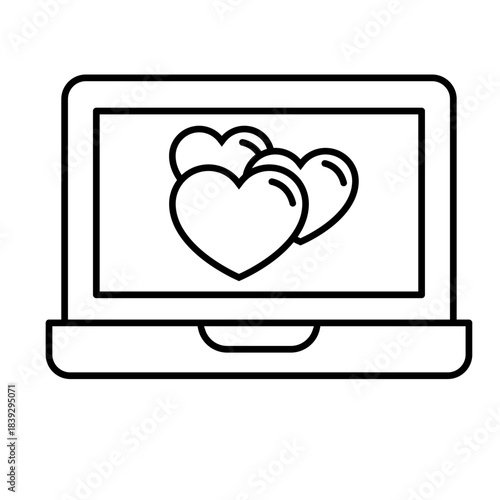 Love icon vector. relationships illustration sign. online dating symbol or logo.