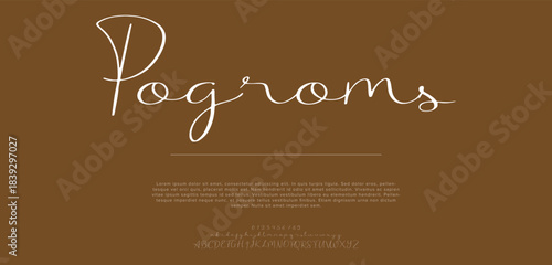 A dramatic and elegant script font with vintage undertones, perfect for formal events or historical themes.