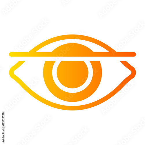 eye scan gradient icon