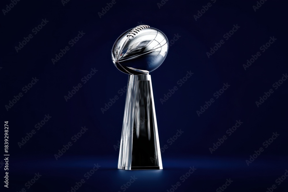 Obraz premium Elegant 2026 Lombardi Trophy Silhouette Design