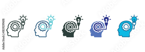 Smart Work Icon Set Multiple Style Of