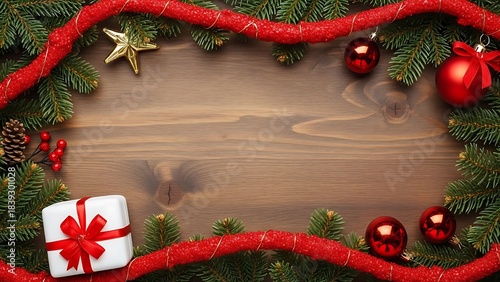 Elegant Holiday Christmas Background with Sparkling Elements