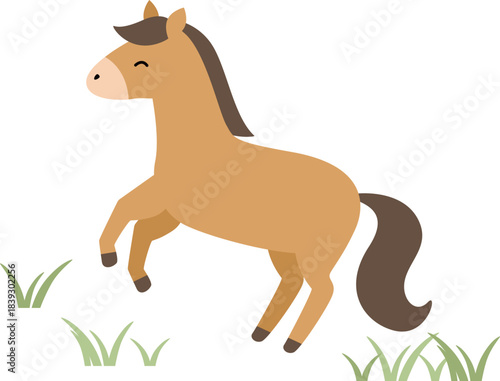 かわいい馬のイラスト
