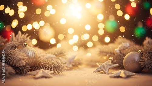 Cozy Winter Christmas Background for Seasonal Projects
