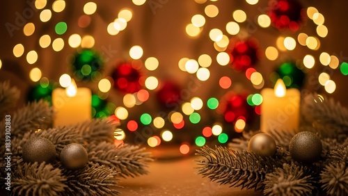 Christmas Holiday Background for Seasonal Designs