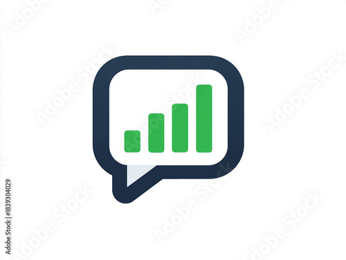 Growth and Communication Concept Icon Isolated on White Background made with generative AI