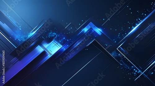 Abstract blue background with futuristic lines, digital technology, and energy for a vector design concept