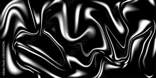  Abstract geometric metallic elegant backdrop. Beautiful drawing with the divorces and wavy lines in gray tones. The texture of black and white marble for a pattern of packaging in a modern style.