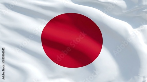 Free Download Waving national flag of japan against a soft background outdoor scene cultural symbol dynamic movement - GFXLoad