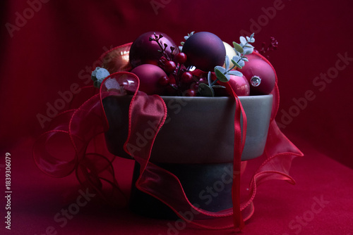 Crimson Christmas Bowl