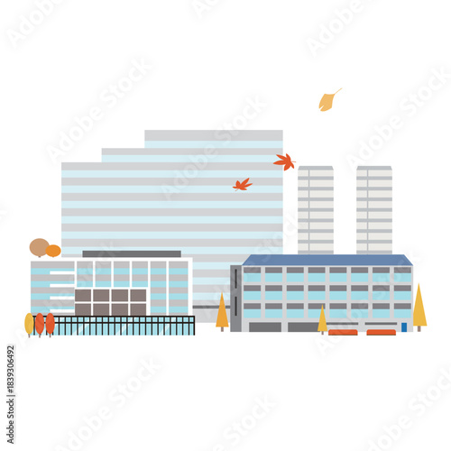 秋の役所の風景