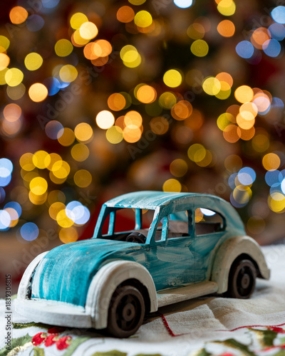 Desenfoque navideño, arbol, bokeh,   