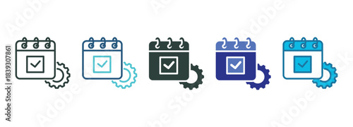 High Productivity Icon Set Multiple Style Of