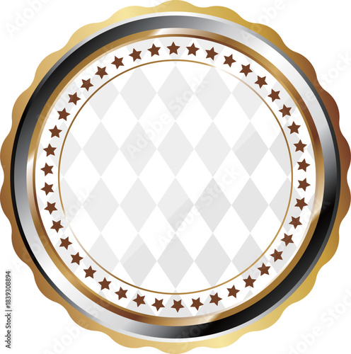 高級感のあるエンブレムフレーム