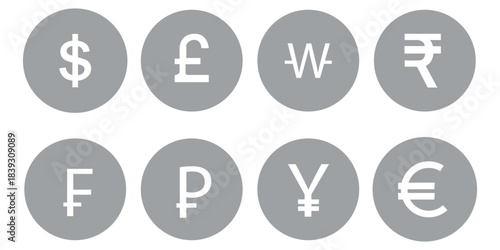 Dollar euro financial icon illustration showing online payment symbols, digital wallet graphics, currency signs and earnings coin visuals suitable for
