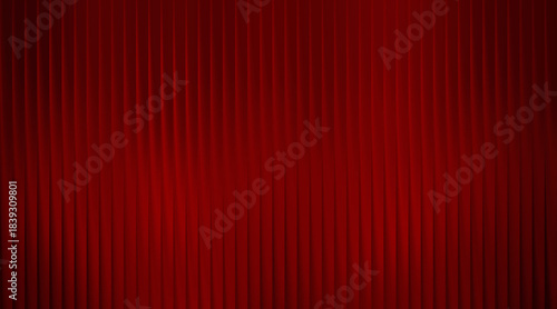 Illustration of abstract deep red background with vertical corrugated lines and subtle gradient effect, rich texture for dramatic visual impact