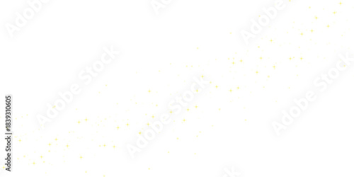 Radiant golden dust sparkles with tiny glowing particles floating in the air. Its magical effect adds charm to any festive or fantasy scene. PNG transparent background allows seamless integration.