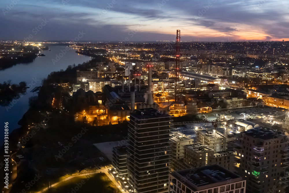 Obraz premium Evening view of Budapest, Hungary