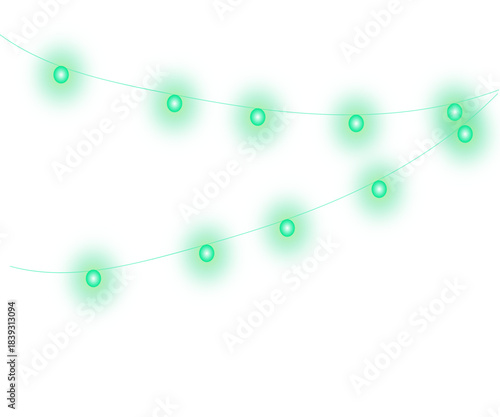 Twinkling fairy lights glow in soft amber. Golden garland loops around festive corner. Warm bulbs dangle on celebration wire. Holiday sparkle brightens the dark scene