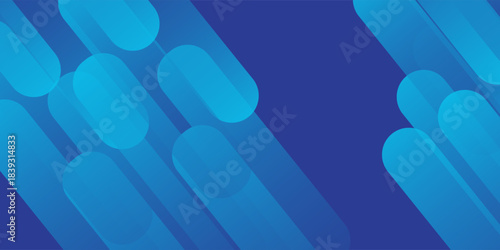 Abstract blue background with diagonal lines. Dynamic shapes composition. Vector illustration